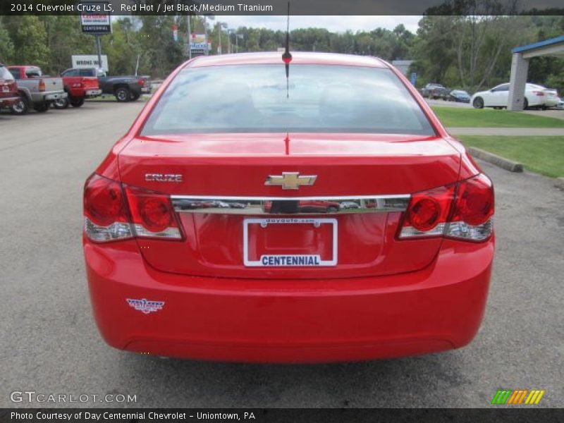 Red Hot / Jet Black/Medium Titanium 2014 Chevrolet Cruze LS