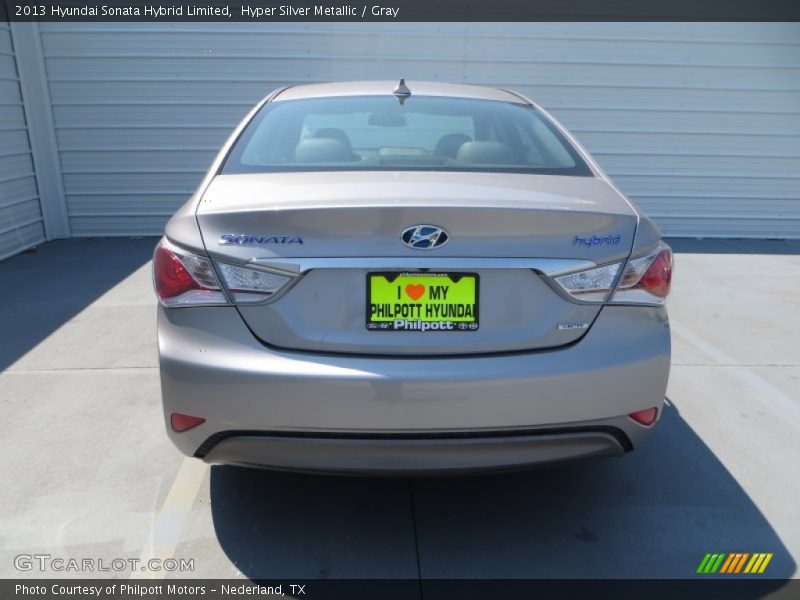 Hyper Silver Metallic / Gray 2013 Hyundai Sonata Hybrid Limited