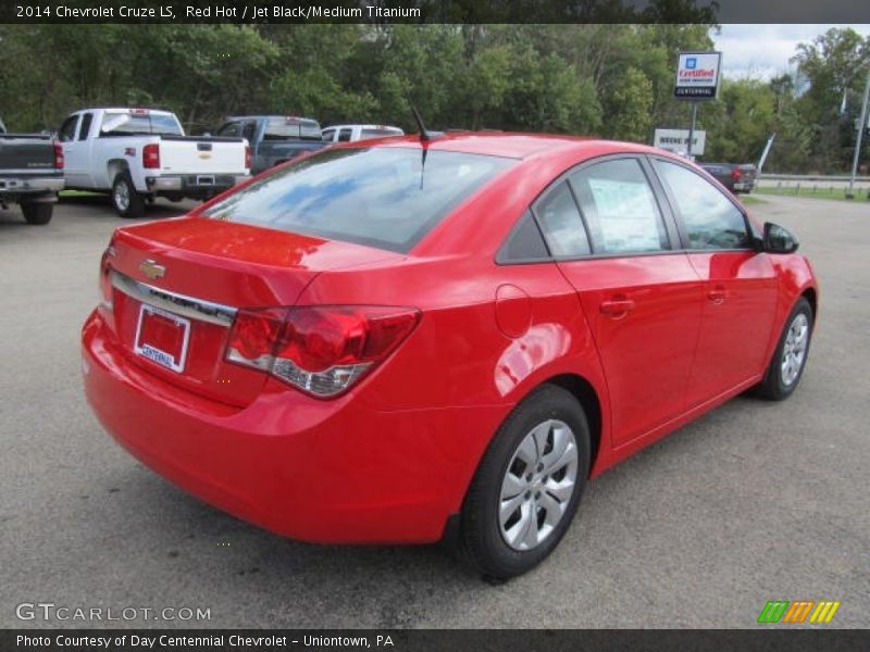 Red Hot / Jet Black/Medium Titanium 2014 Chevrolet Cruze LS