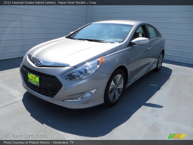 Hyper Silver Metallic / Gray 2013 Hyundai Sonata Hybrid Limited