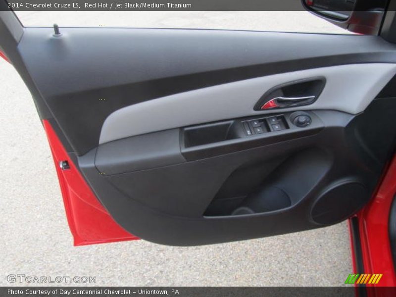 Red Hot / Jet Black/Medium Titanium 2014 Chevrolet Cruze LS