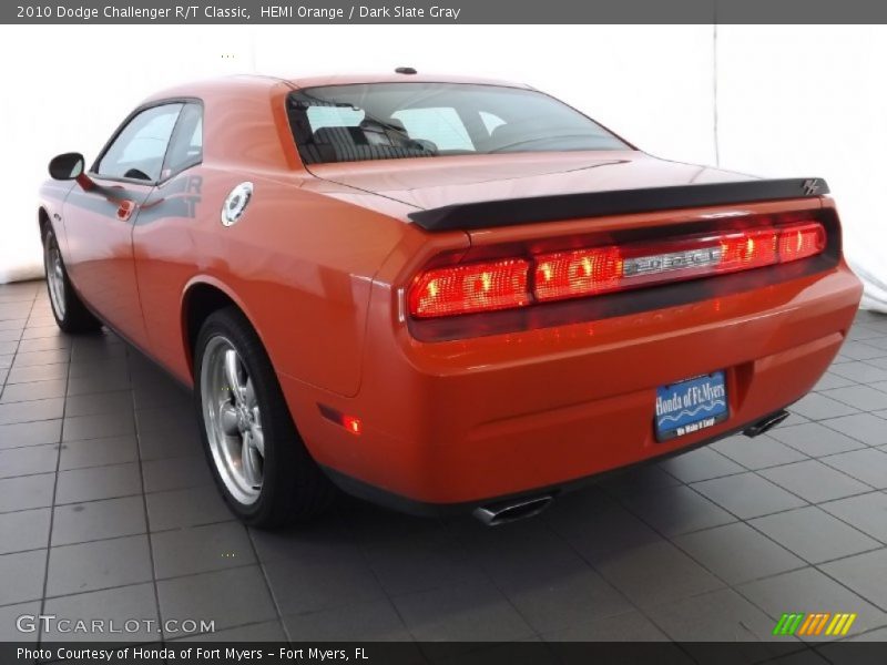 HEMI Orange / Dark Slate Gray 2010 Dodge Challenger R/T Classic