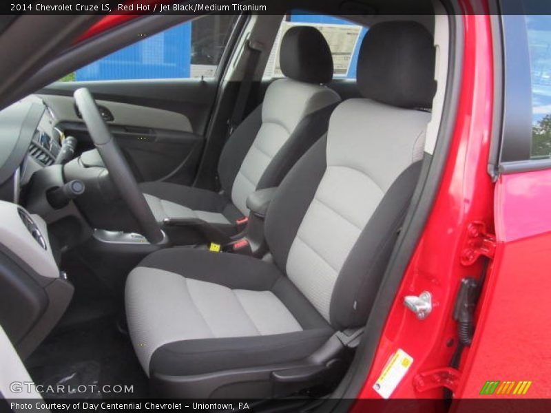 Red Hot / Jet Black/Medium Titanium 2014 Chevrolet Cruze LS