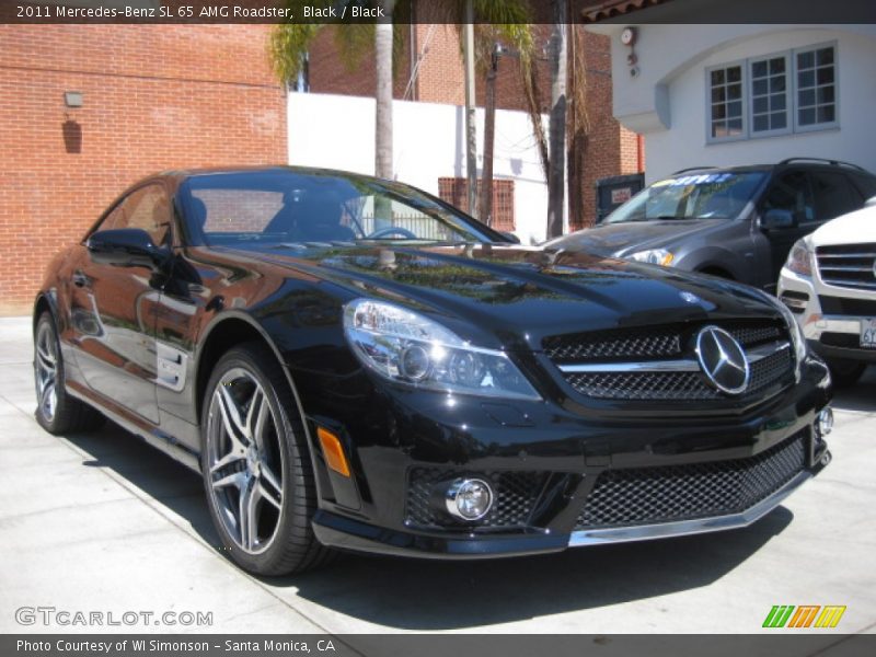 Black / Black 2011 Mercedes-Benz SL 65 AMG Roadster