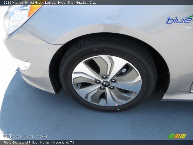 Hyper Silver Metallic / Gray 2013 Hyundai Sonata Hybrid Limited