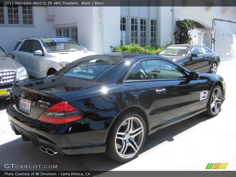 Black / Black 2011 Mercedes-Benz SL 65 AMG Roadster