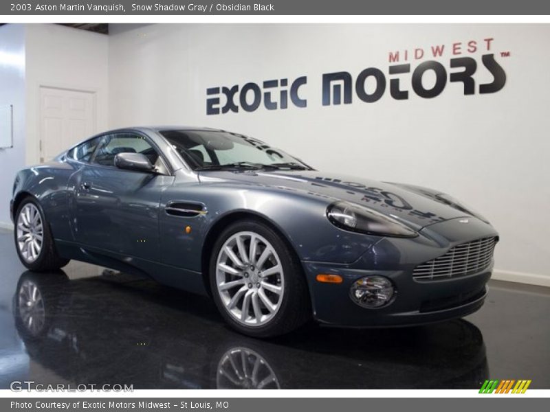 Snow Shadow Gray / Obsidian Black 2003 Aston Martin Vanquish