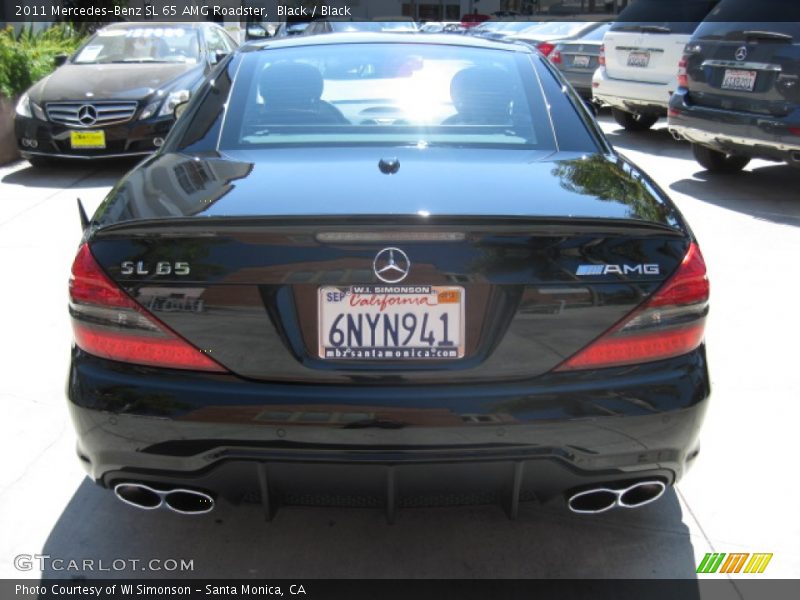 Black / Black 2011 Mercedes-Benz SL 65 AMG Roadster
