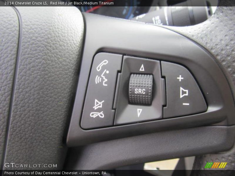 Red Hot / Jet Black/Medium Titanium 2014 Chevrolet Cruze LS
