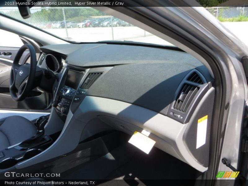 Hyper Silver Metallic / Gray 2013 Hyundai Sonata Hybrid Limited
