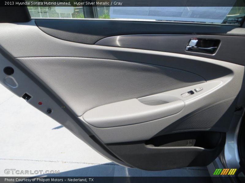 Hyper Silver Metallic / Gray 2013 Hyundai Sonata Hybrid Limited