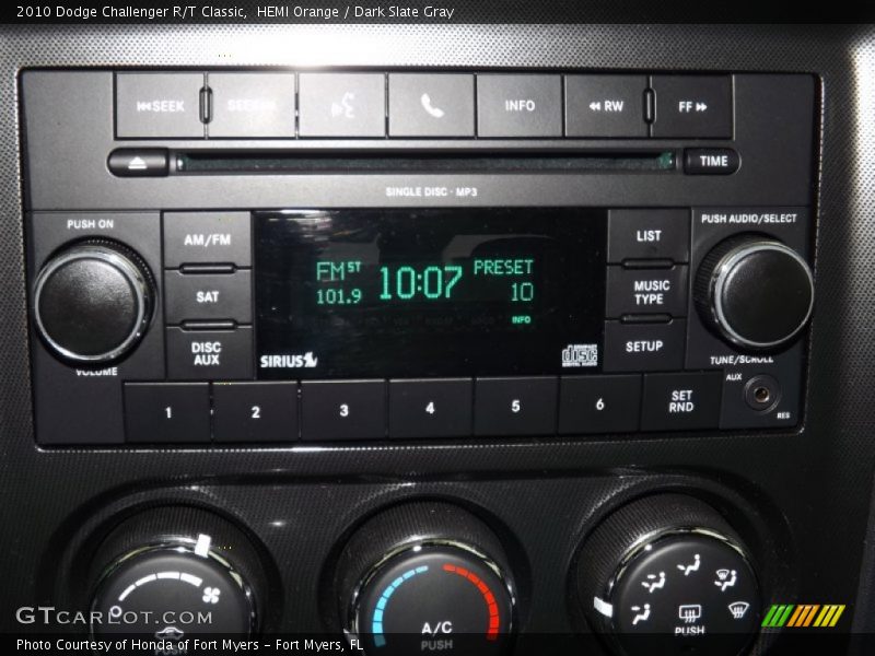 Audio System of 2010 Challenger R/T Classic