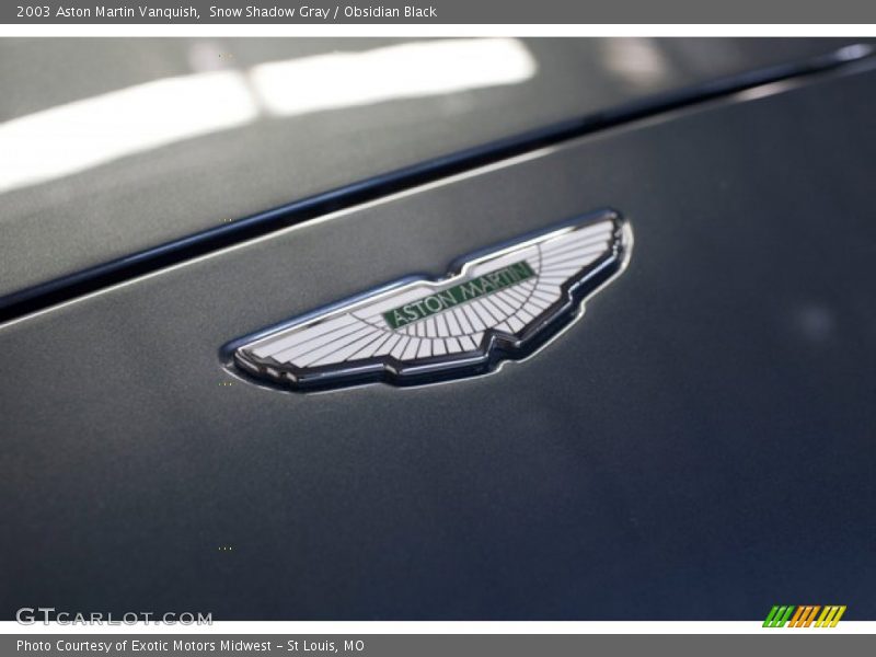 Snow Shadow Gray / Obsidian Black 2003 Aston Martin Vanquish