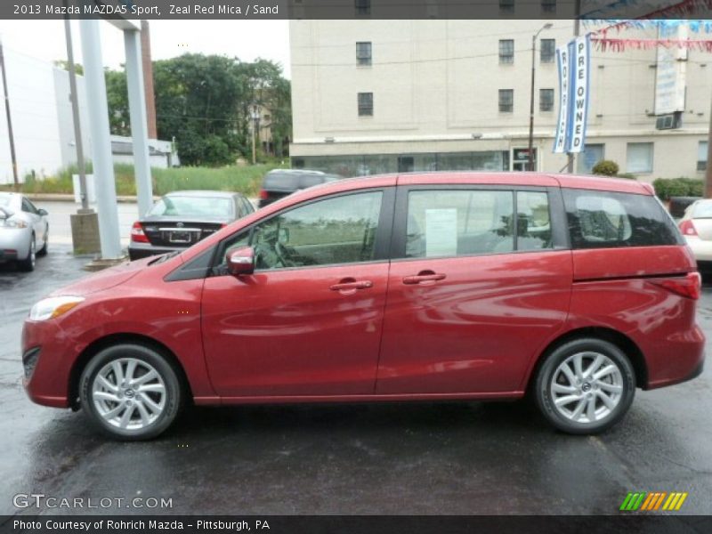 Zeal Red Mica / Sand 2013 Mazda MAZDA5 Sport