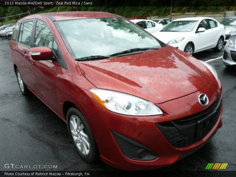 Zeal Red Mica / Sand 2013 Mazda MAZDA5 Sport