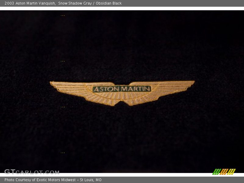 Snow Shadow Gray / Obsidian Black 2003 Aston Martin Vanquish