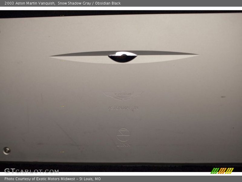 Snow Shadow Gray / Obsidian Black 2003 Aston Martin Vanquish