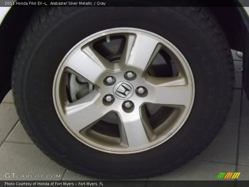Alabaster Silver Metallic / Gray 2011 Honda Pilot EX-L