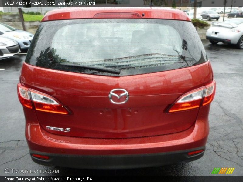 Zeal Red Mica / Sand 2013 Mazda MAZDA5 Sport