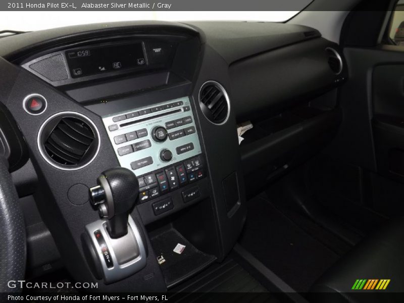 Alabaster Silver Metallic / Gray 2011 Honda Pilot EX-L