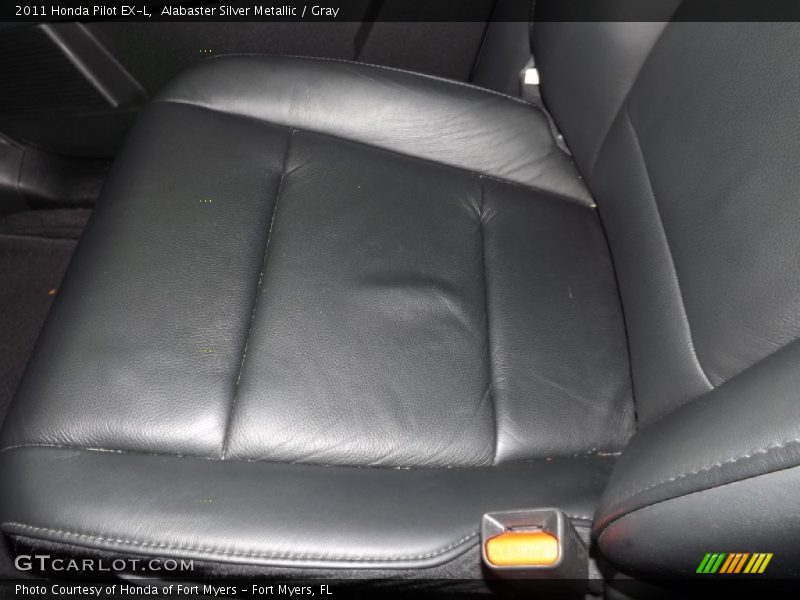 Alabaster Silver Metallic / Gray 2011 Honda Pilot EX-L