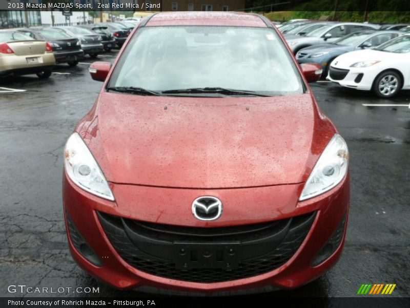 Zeal Red Mica / Sand 2013 Mazda MAZDA5 Sport