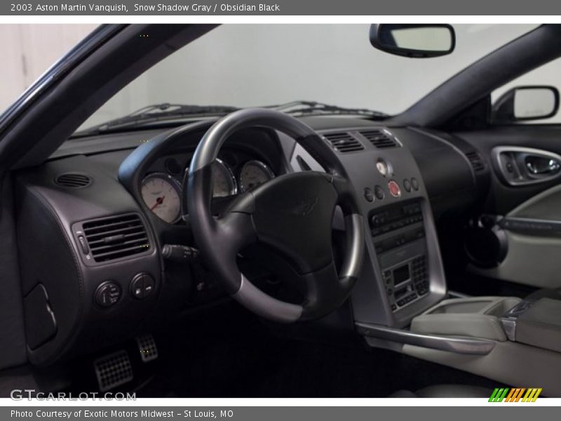 Snow Shadow Gray / Obsidian Black 2003 Aston Martin Vanquish