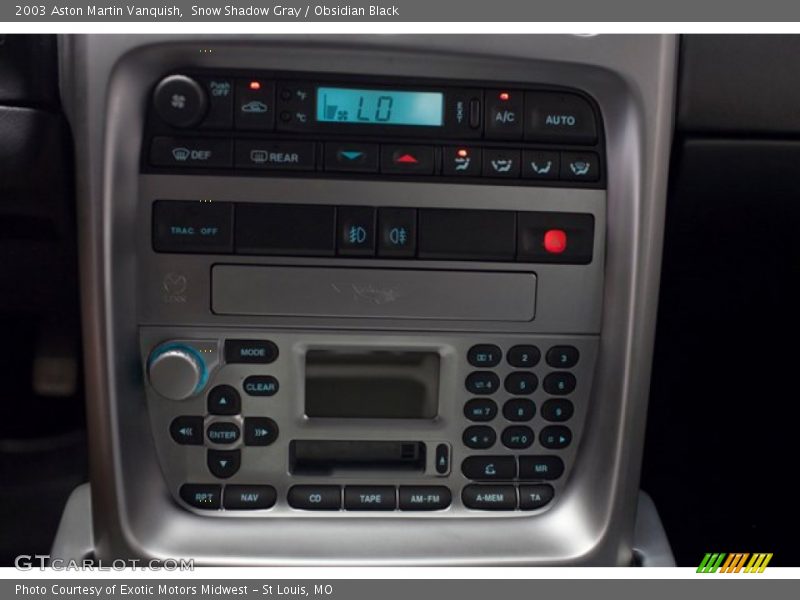 Controls of 2003 Vanquish 