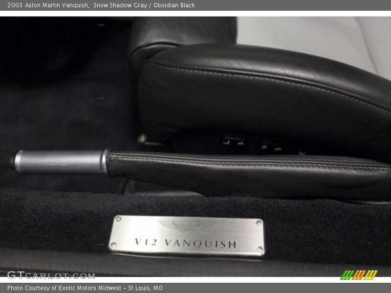 Snow Shadow Gray / Obsidian Black 2003 Aston Martin Vanquish