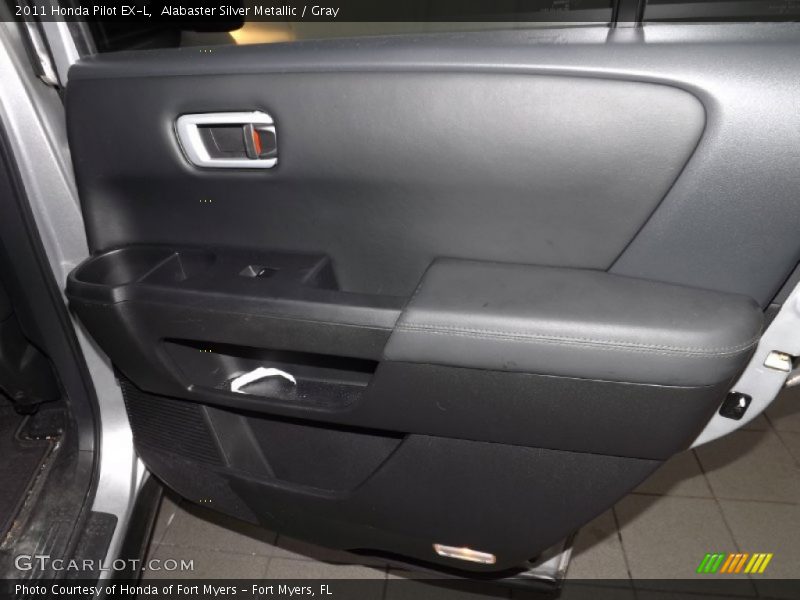 Alabaster Silver Metallic / Gray 2011 Honda Pilot EX-L