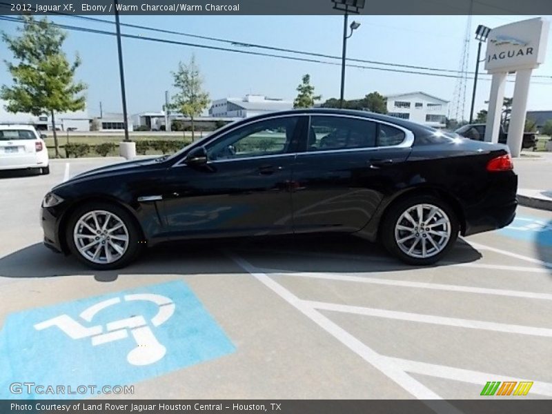 Ebony / Warm Charcoal/Warm Charcoal 2012 Jaguar XF