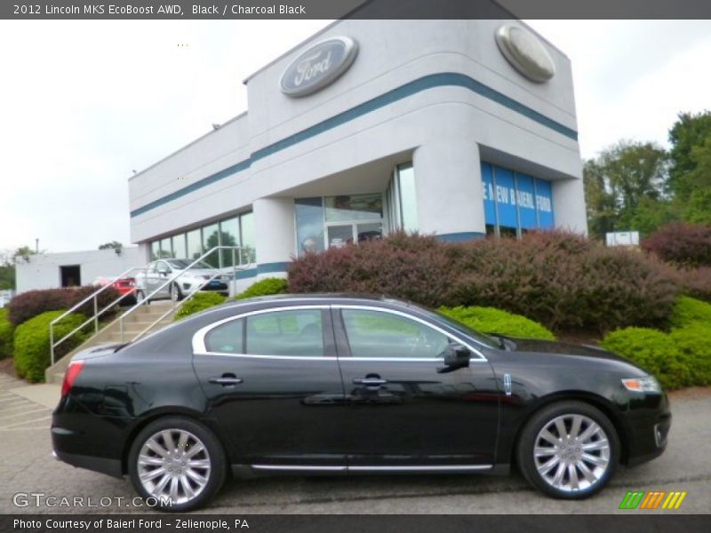 Black / Charcoal Black 2012 Lincoln MKS EcoBoost AWD