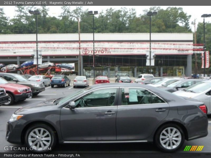 Magnetic Gray Metallic / Ash 2012 Toyota Camry XLE V6