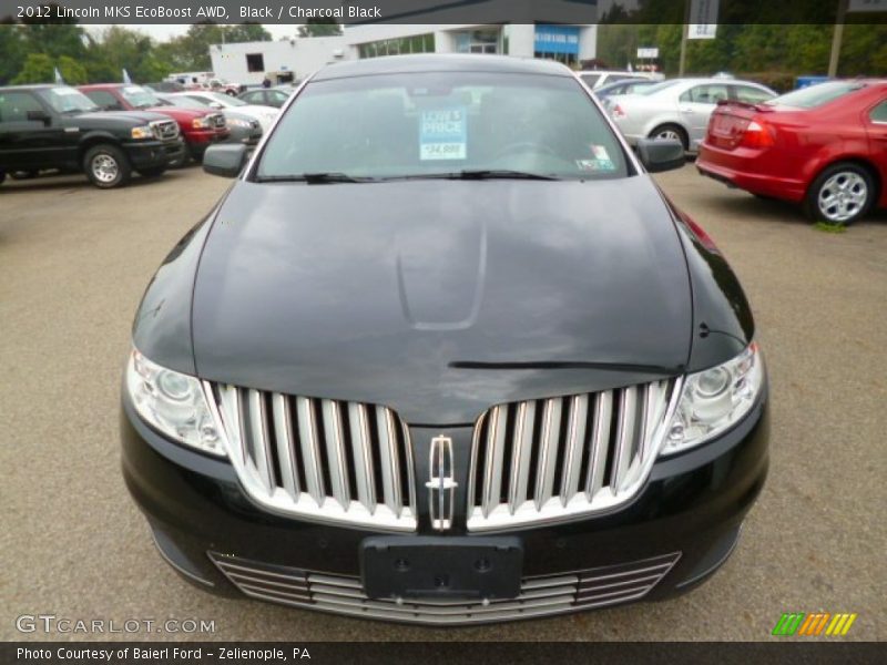 Black / Charcoal Black 2012 Lincoln MKS EcoBoost AWD
