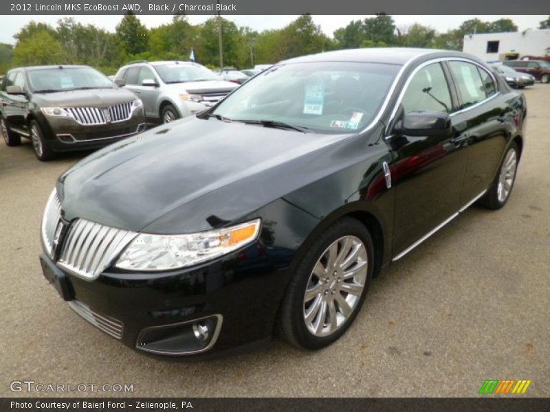 Black / Charcoal Black 2012 Lincoln MKS EcoBoost AWD