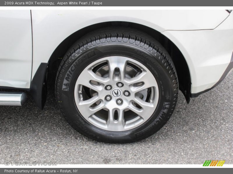 Aspen White Pearl / Taupe 2009 Acura MDX Technology
