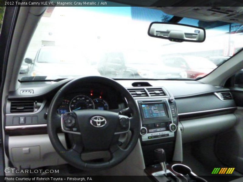 Magnetic Gray Metallic / Ash 2012 Toyota Camry XLE V6