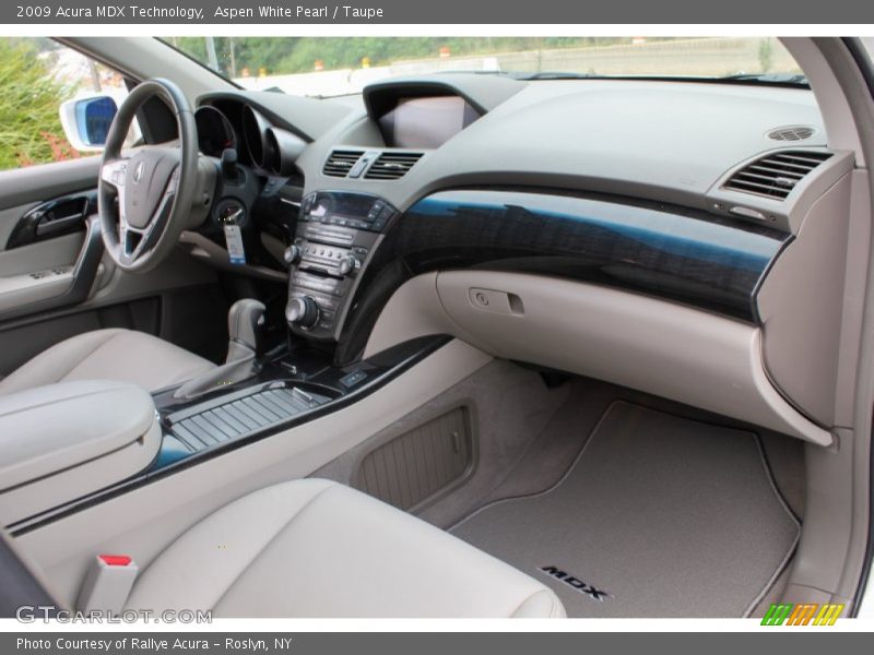 Aspen White Pearl / Taupe 2009 Acura MDX Technology