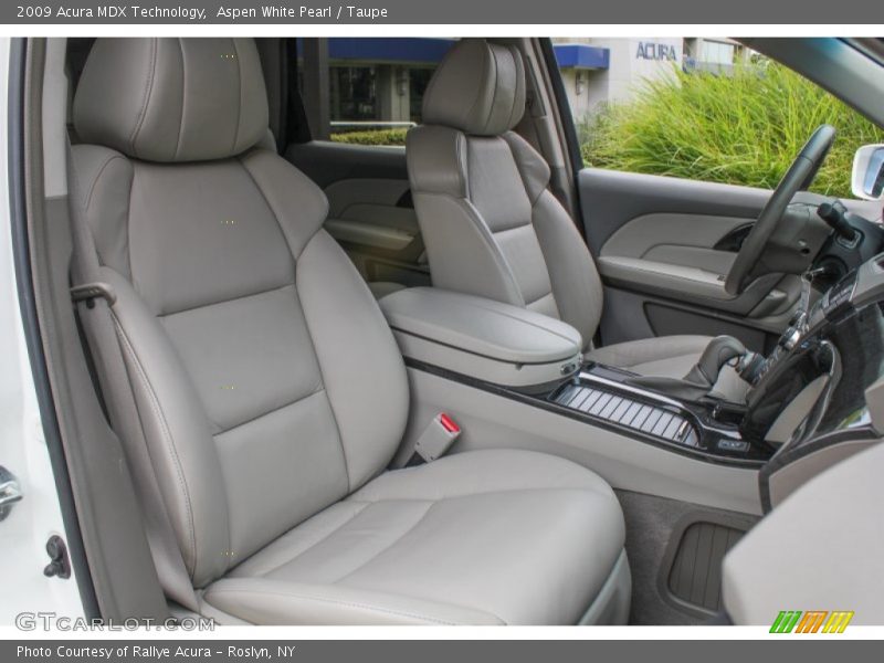 Aspen White Pearl / Taupe 2009 Acura MDX Technology