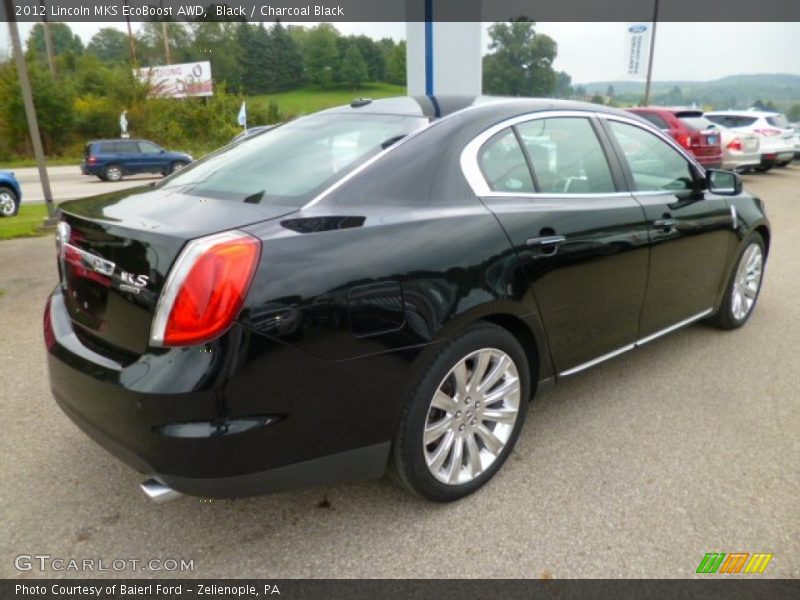 Black / Charcoal Black 2012 Lincoln MKS EcoBoost AWD