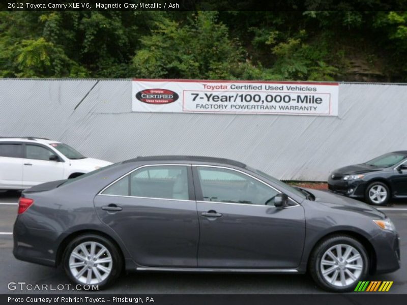 Magnetic Gray Metallic / Ash 2012 Toyota Camry XLE V6