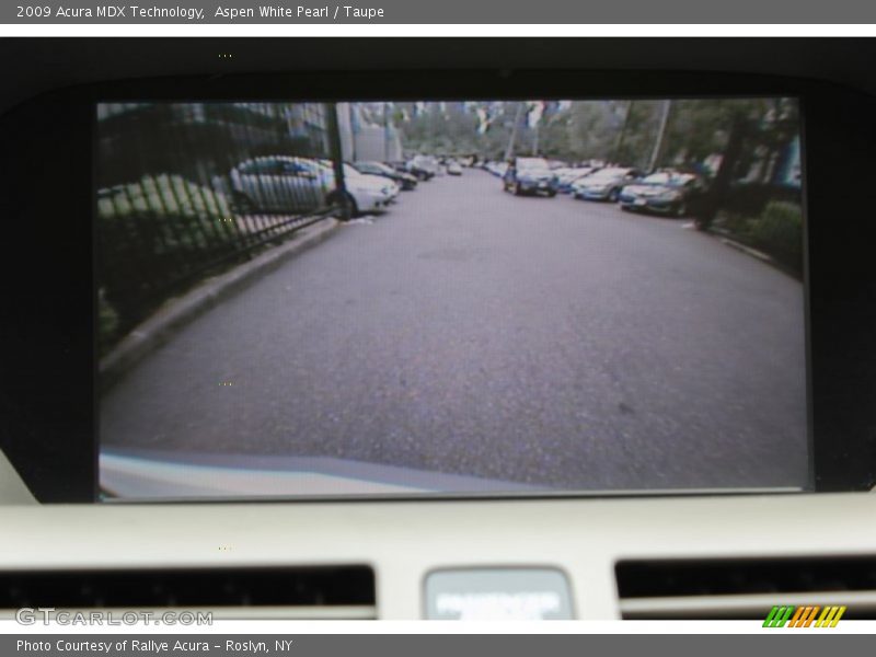Aspen White Pearl / Taupe 2009 Acura MDX Technology