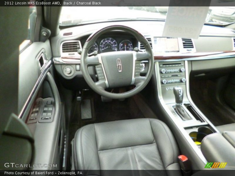 Black / Charcoal Black 2012 Lincoln MKS EcoBoost AWD