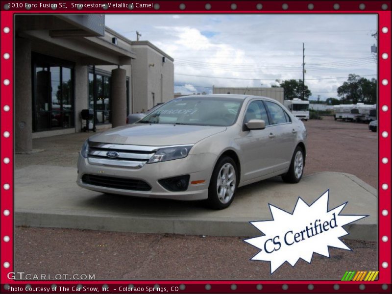 Smokestone Metallic / Camel 2010 Ford Fusion SE