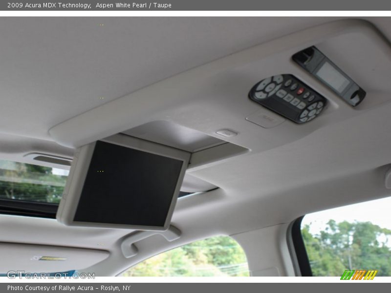Aspen White Pearl / Taupe 2009 Acura MDX Technology