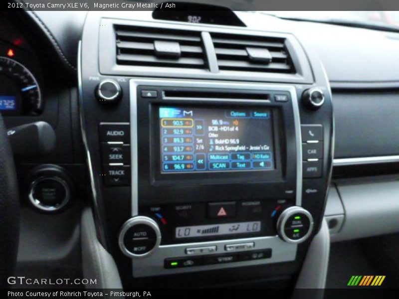 Magnetic Gray Metallic / Ash 2012 Toyota Camry XLE V6