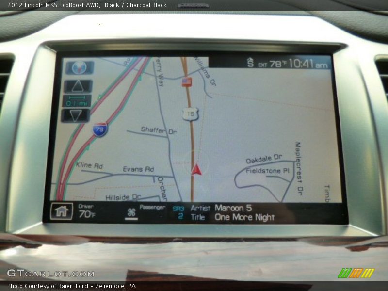 Navigation of 2012 MKS EcoBoost AWD