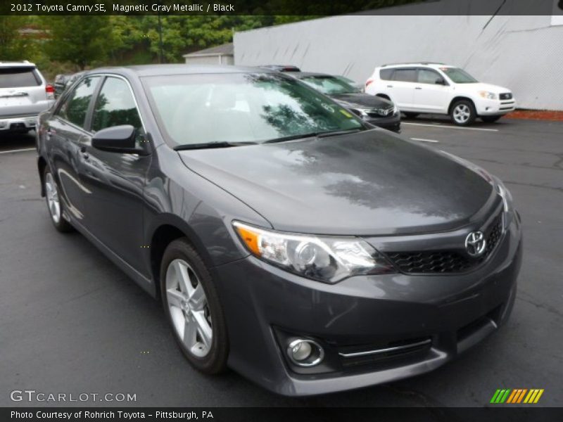 Magnetic Gray Metallic / Black 2012 Toyota Camry SE