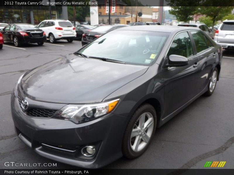 Magnetic Gray Metallic / Black 2012 Toyota Camry SE