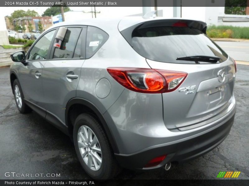 Liquid Silver Metallic / Black 2014 Mazda CX-5 Touring AWD